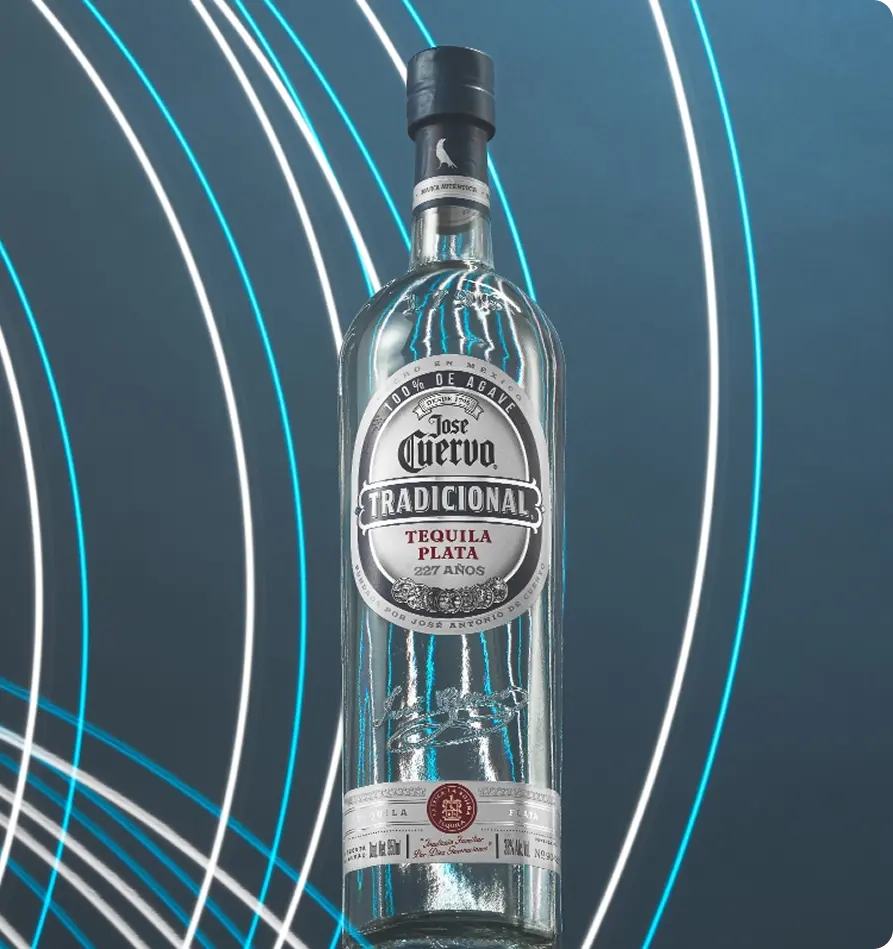 Botella de José Cuervo tradicional Plata